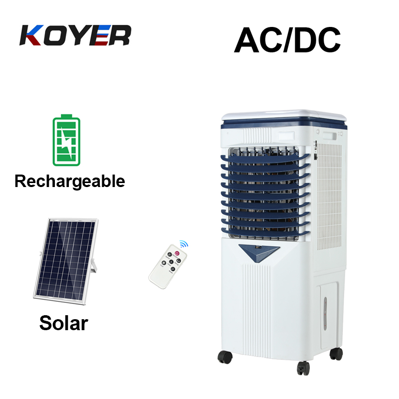 Ventilador enfriador de aire evaporativo recargable