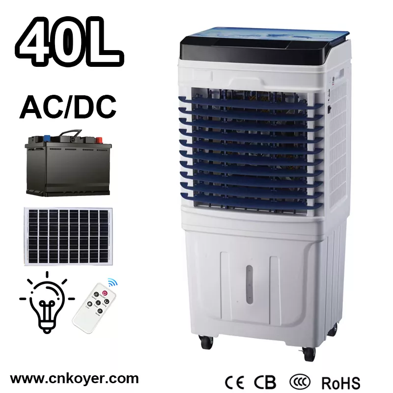 Ventilador enfriador de aire evaporativo con control remoto