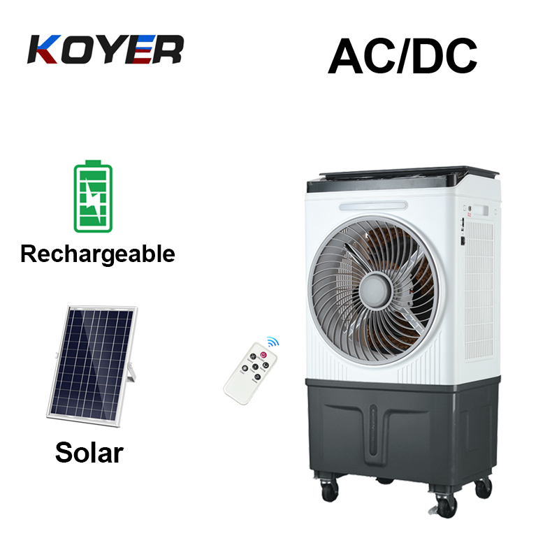 Ventilador enfriador de aire solar recargable